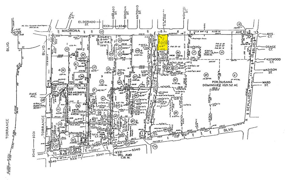 3424 Carson St, Torrance, CA for lease - Plat Map - Image 2 of 3