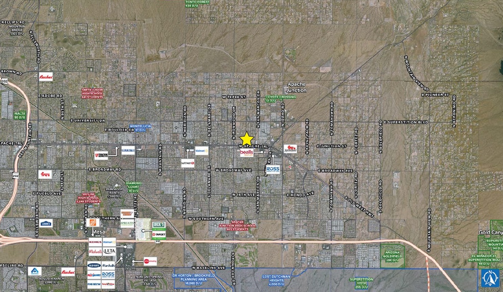 NEC Apache Trail & N Thunderbird Dr, Apache Junction, AZ for sale - Aerial - Image 2 of 2