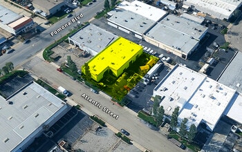 177 Atlantic St, Pomona, CA - Aérien Vue de la carte
