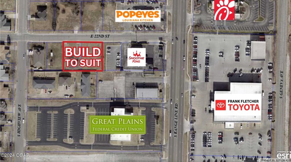2914 E 22nd St, Joplin, MO for lease - Aerial - Image 2 of 2