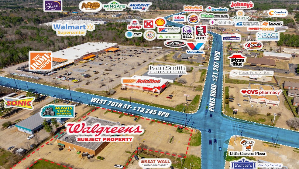 6101 W 70th St, Shreveport, LA à vendre - Photo du bâtiment - Image 2 de 2