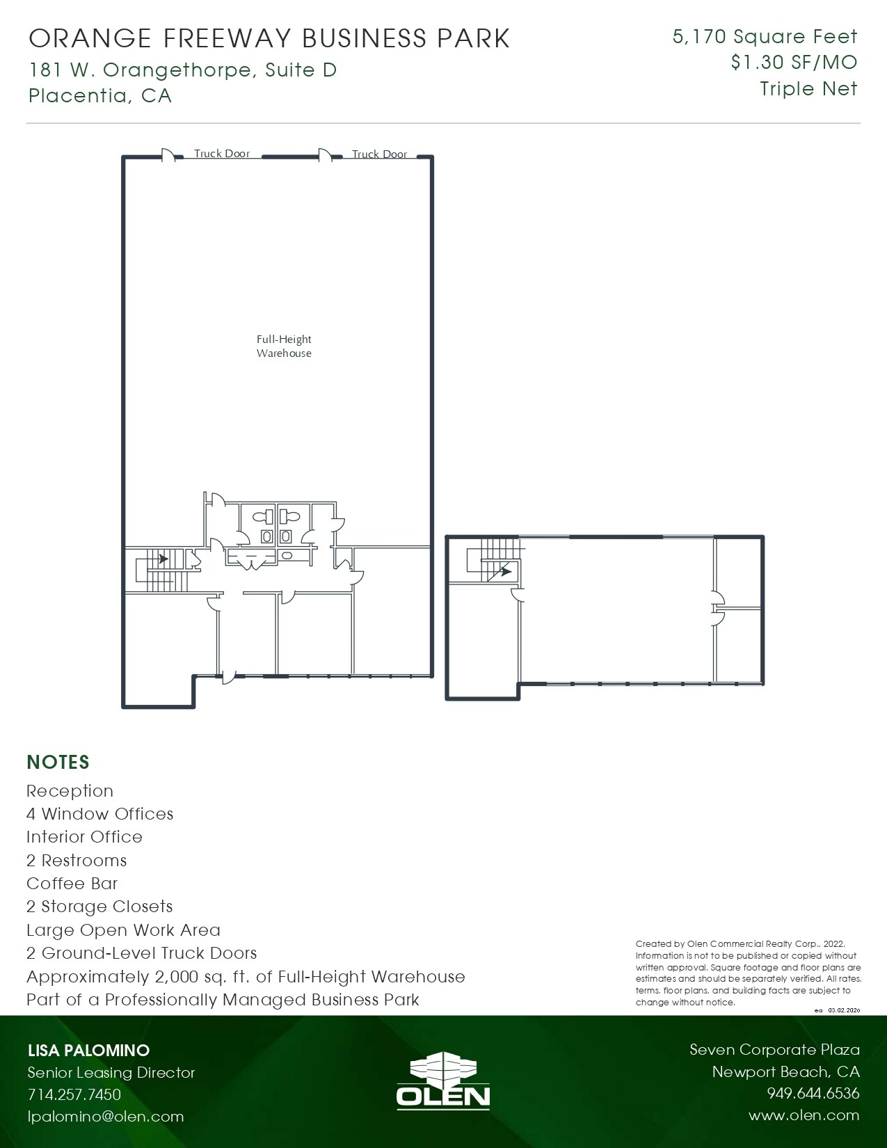 181 W Orangethorpe Ave, Placentia, CA for lease Floor Plan- Image 1 of 1