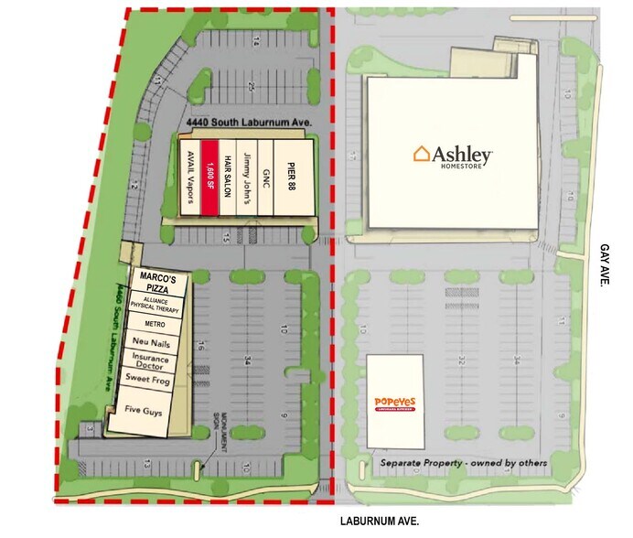 4410-4460 S Laburnum Ave, Richmond, VA à louer - Plan de site - Image 2 de 2