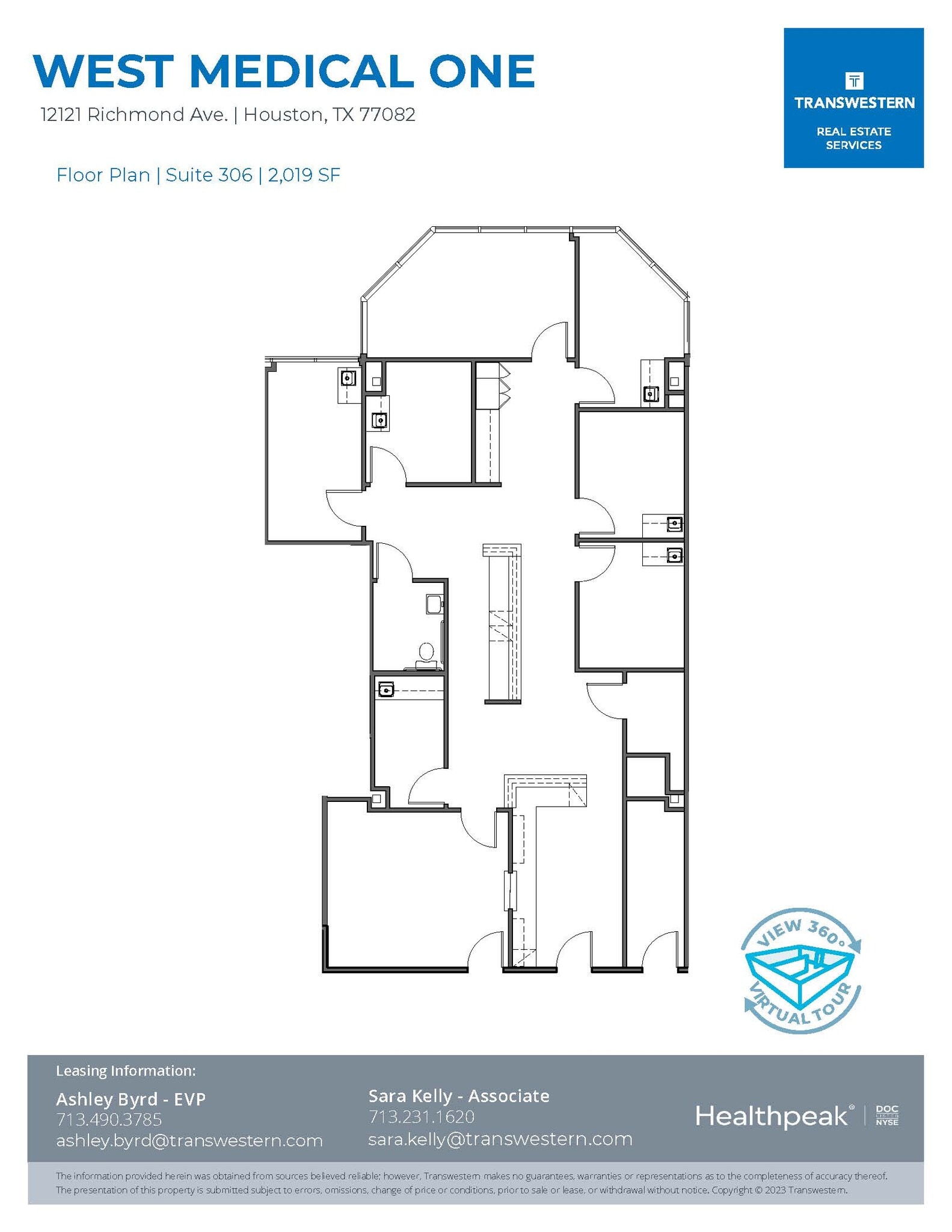 12121 Richmond Ave, Houston, TX à louer Plan d’étage- Image 1 de 2
