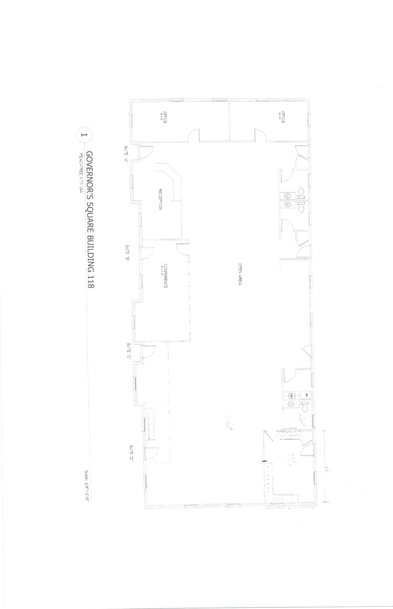 118 Governors Sq, Peachtree City, GA à louer Plan de site- Image 1 de 1