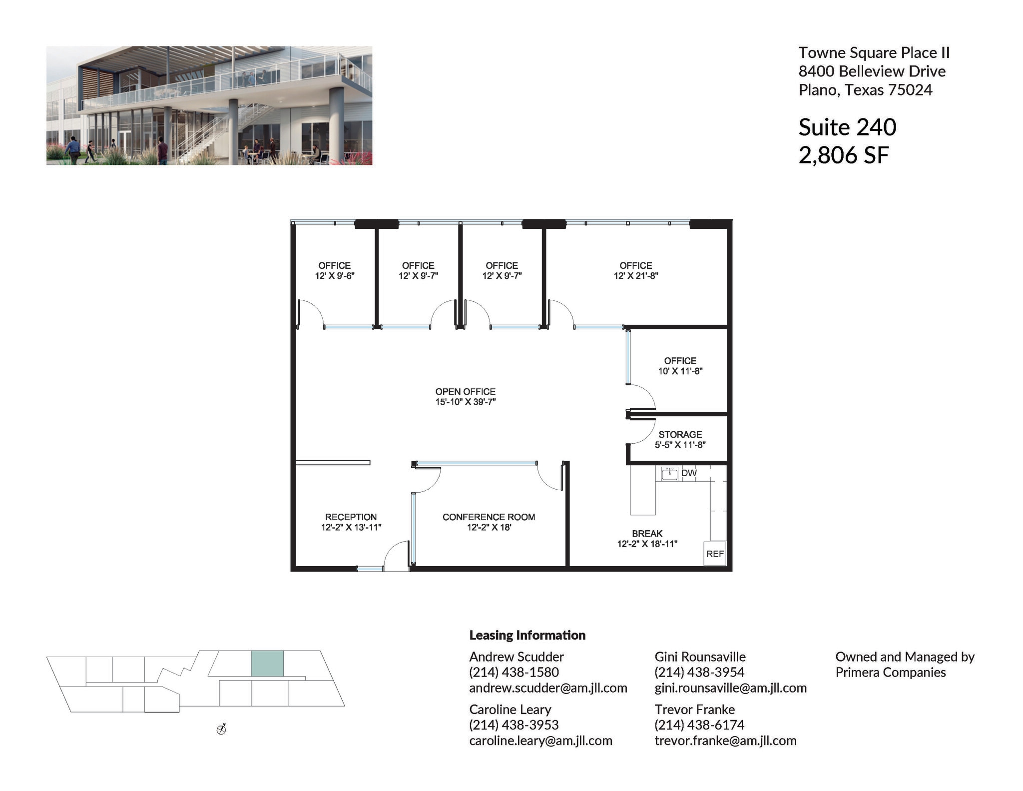 8560 Belleview Dr, Plano, TX à louer Plan d’étage- Image 1 de 2