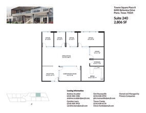 8560 Belleview Dr, Plano, TX à louer Plan d’étage- Image 1 de 2