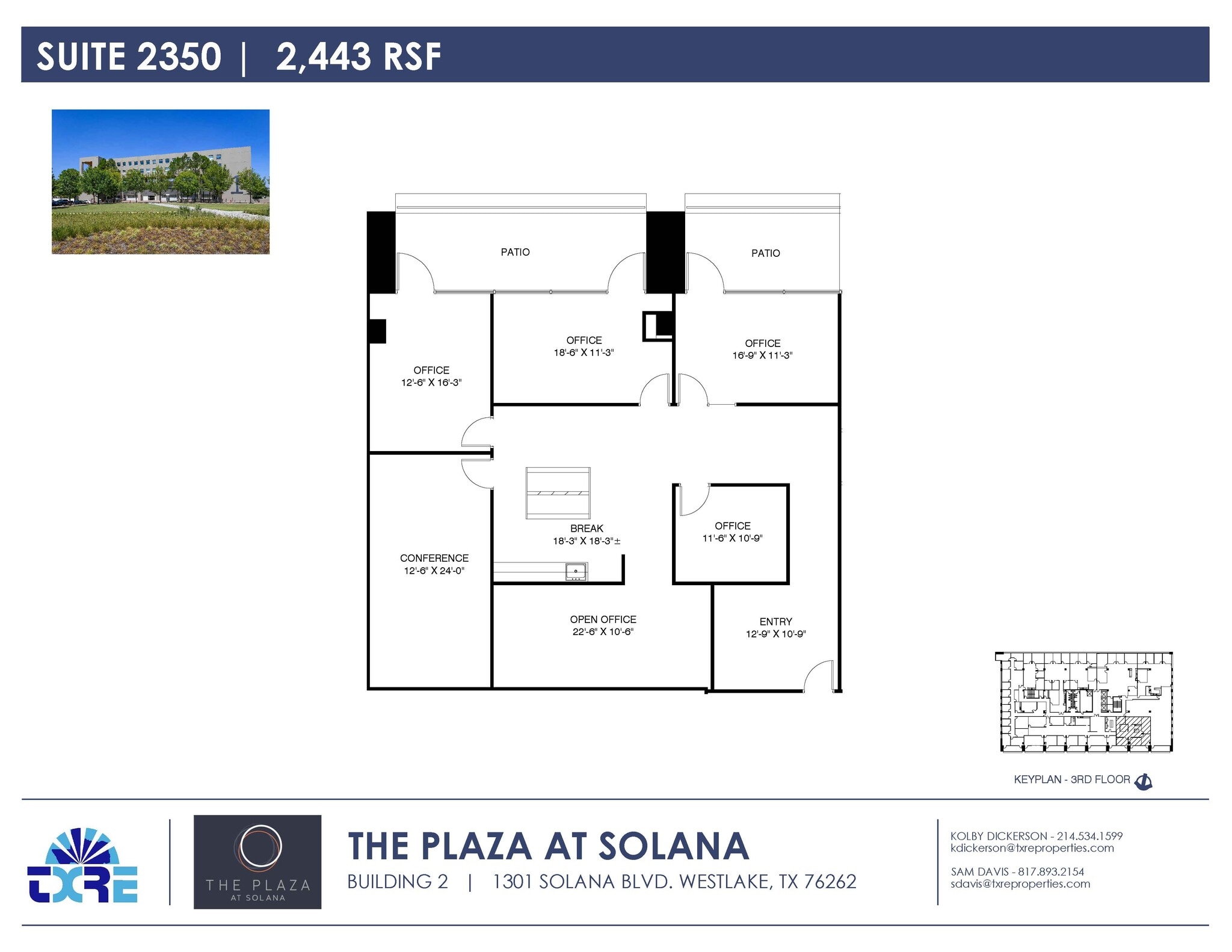 1301 Solana Blvd, Westlake, TX à louer Plan d’étage- Image 1 de 1