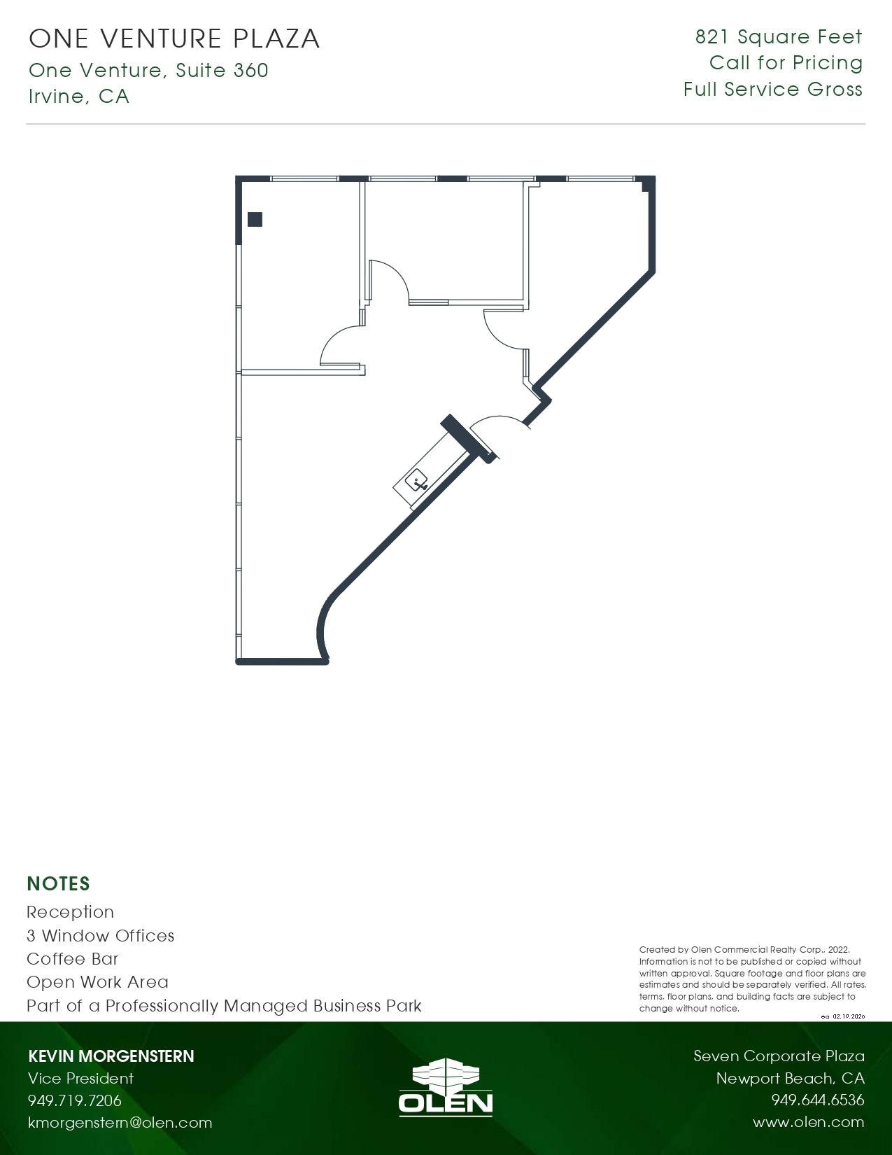 1 Venture, Irvine, CA for lease Floor Plan- Image 1 of 1