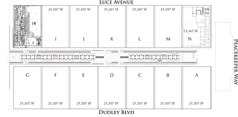 5008-5050 Luce Ave, Mcclellan, CA à louer - Plan d’étage - Image 3 de 9