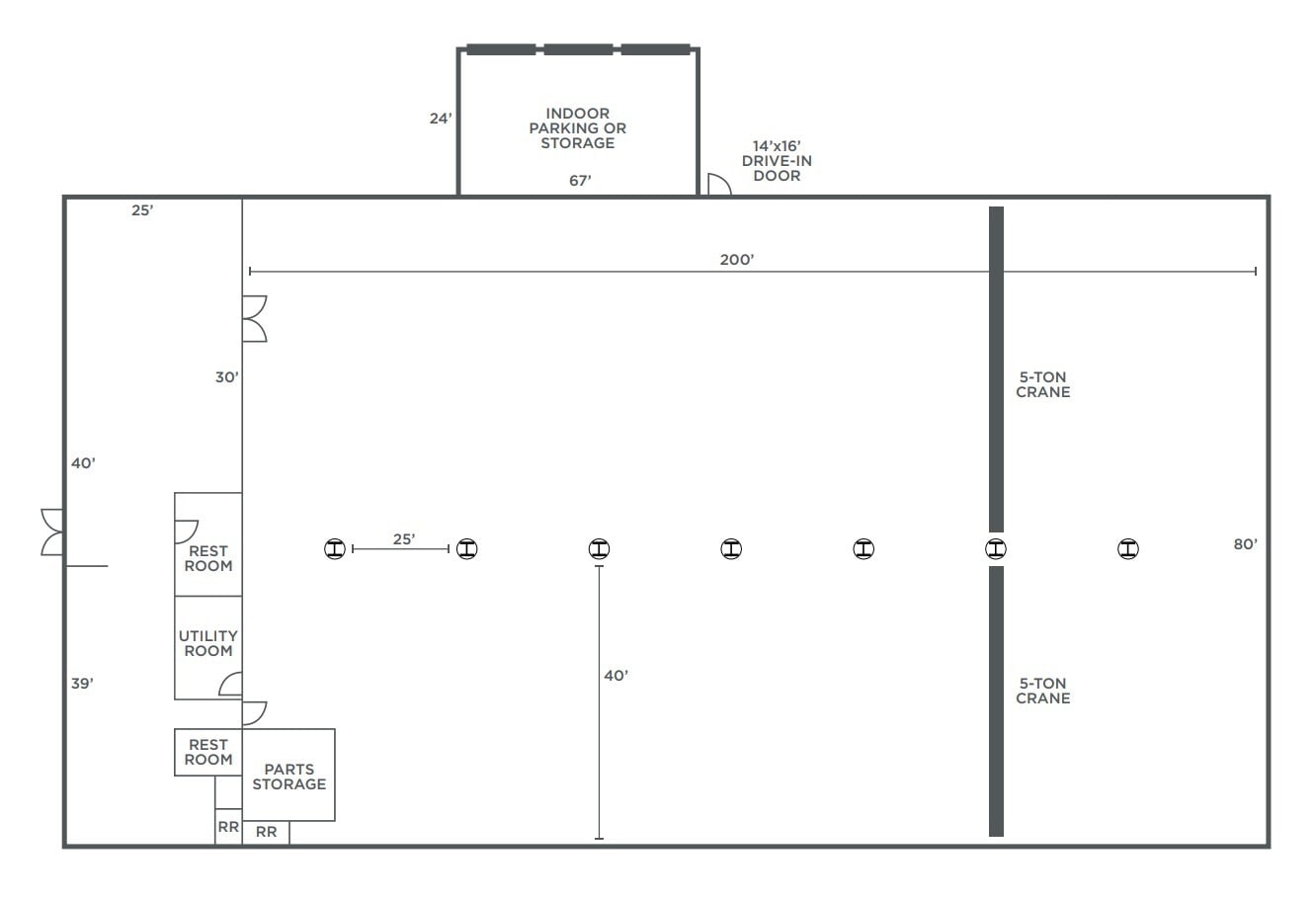 5439 Perkins Rd, Bedford, OH à louer Plan d’étage- Image 1 de 1