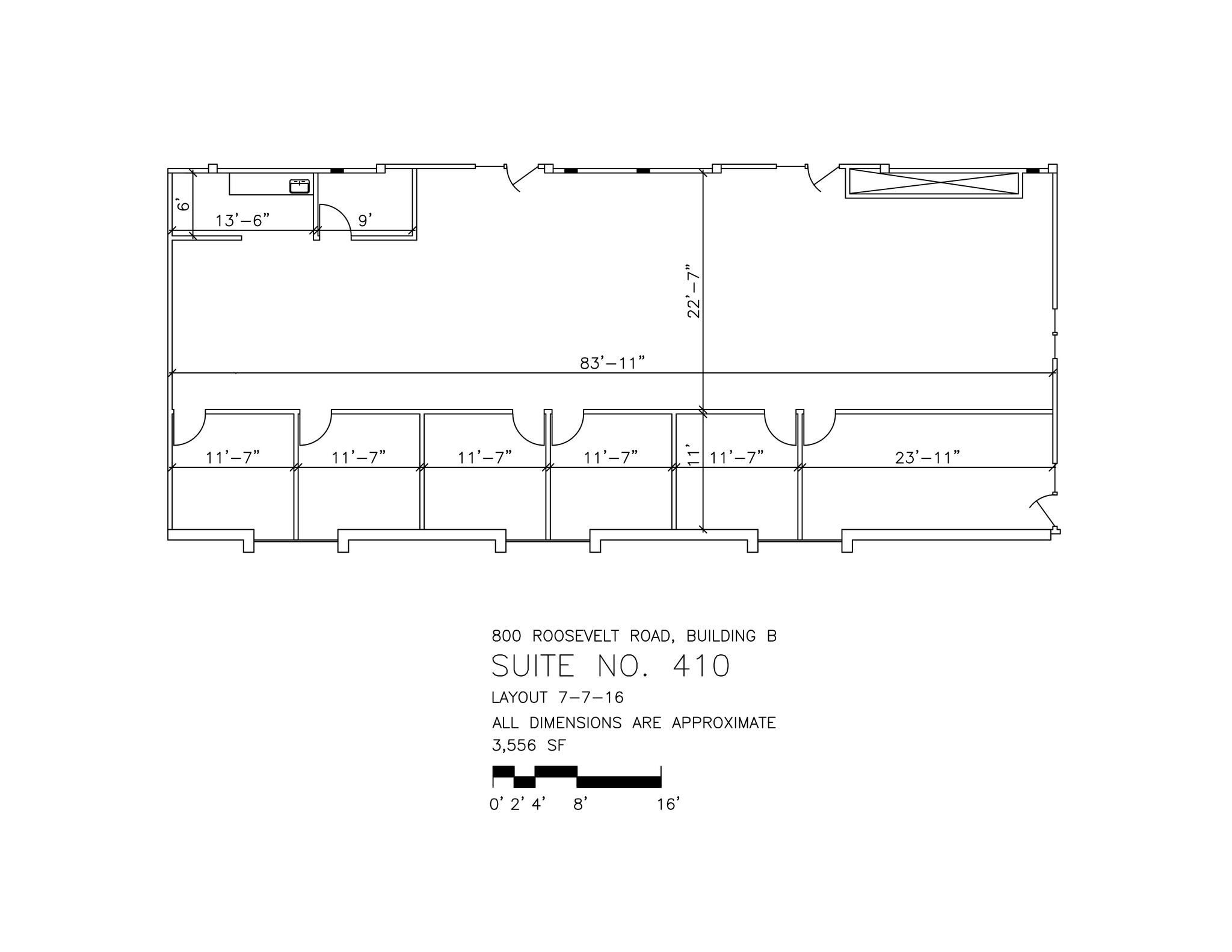 800 Roosevelt Rd, Glen Ellyn, IL à louer Plan de site- Image 1 de 2