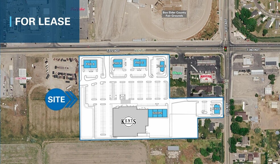 1113 W Main St, Tremonton, UT à louer - Aérien - Image 1 de 3