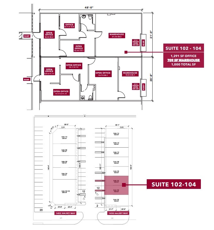 1450 Halsey Way, Carrollton, TX for lease Floor Plan- Image 1 of 1