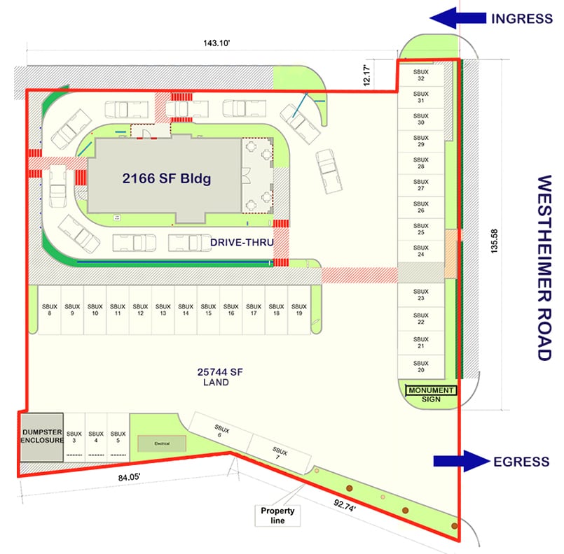 9235 Westheimer Rd, Houston, TX for lease Site Plan- Image 1 of 1