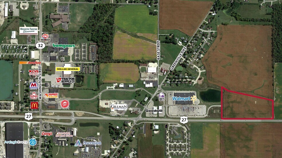 950 E Greenville Pike, Winchester, IN à vendre - Aérien - Image 1 de 2
