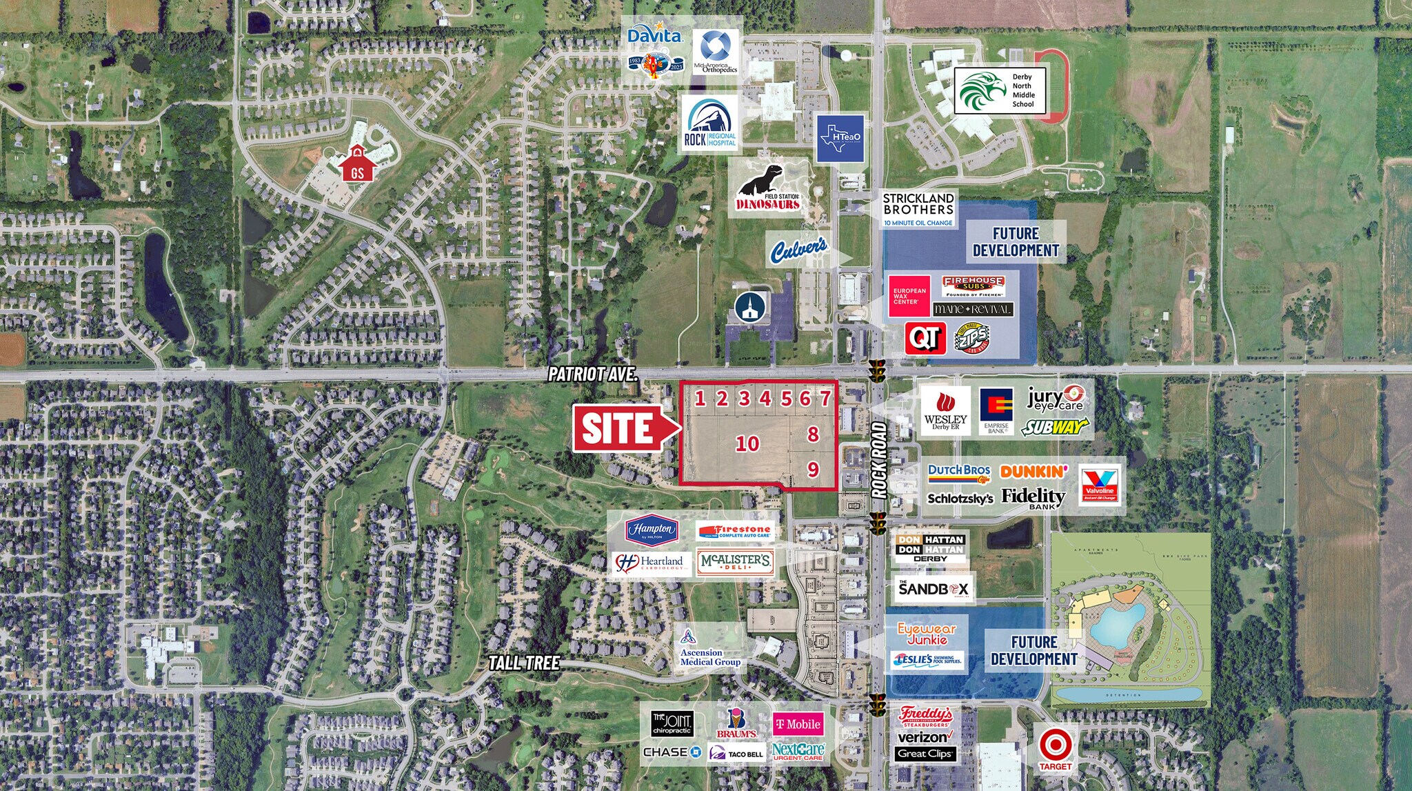 Patriot Ave, Derby, KS à vendre Aérien- Image 1 de 4