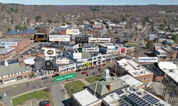 70 Main St, New Canaan, CT - AERIAL  map view