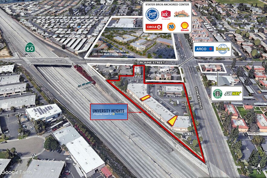 3355 Iowa Ave, Riverside, CA à louer - Aérien - Image 2 de 6