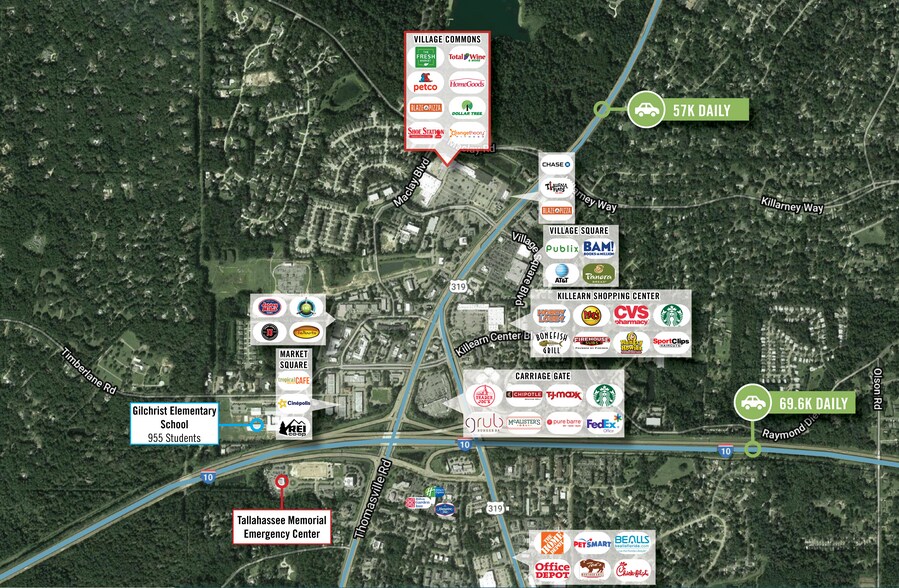 1400 Village Square Blvd, Tallahassee, FL à louer - Photo du bâtiment - Image 3 de 6