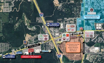 3049-3105 W 6th St, Fayetteville, AR - Aérien  Vue de la carte