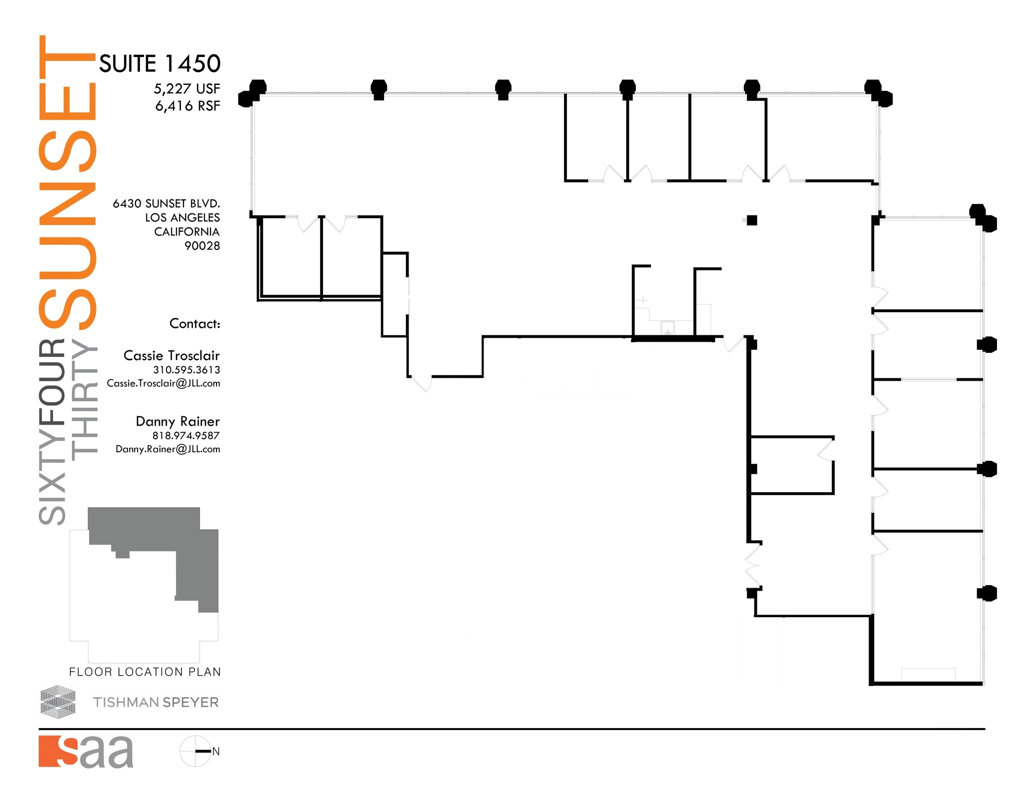 6430 W Sunset Blvd, Los Angeles, CA for lease Site Plan- Image 1 of 1