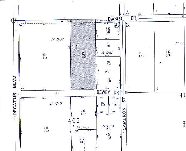 4710 W Dewey Dr, Las Vegas, NV for lease - Plat Map - Image 2 of 17