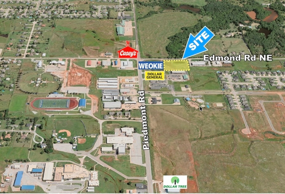 250 Edmond Rd NE, Piedmont, OK for sale Aerial- Image 1 of 2