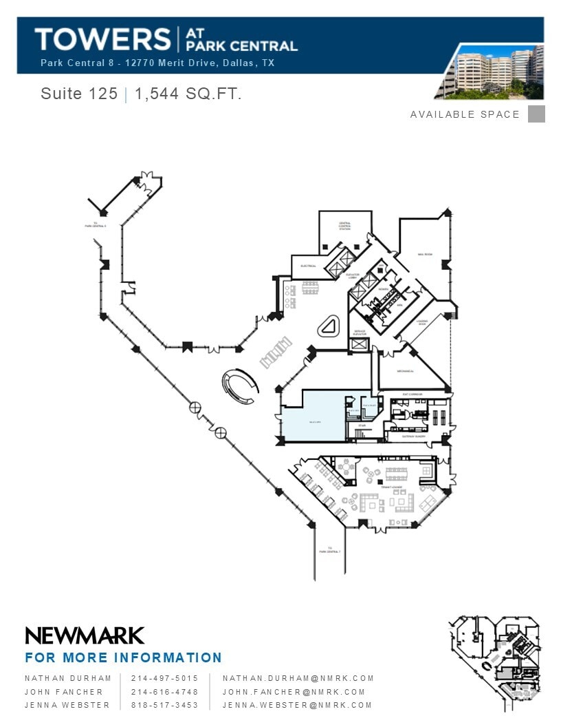 12750 Merit Dr, Dallas, TX à louer Plan d’étage- Image 1 de 2