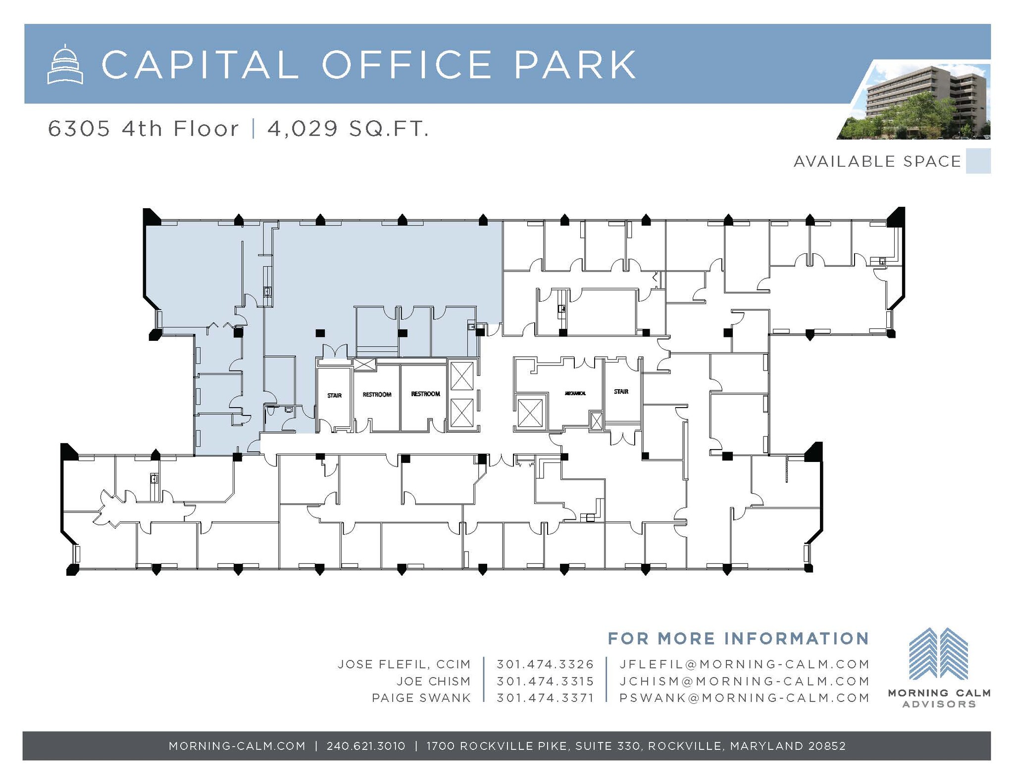 6305 Ivy Ln, Greenbelt, MD à louer Plan d’étage- Image 1 de 1