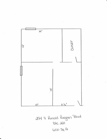 254 S Ronald Reagan Blvd, Longwood, FL à louer - Plan d’étage - Image 3 de 4