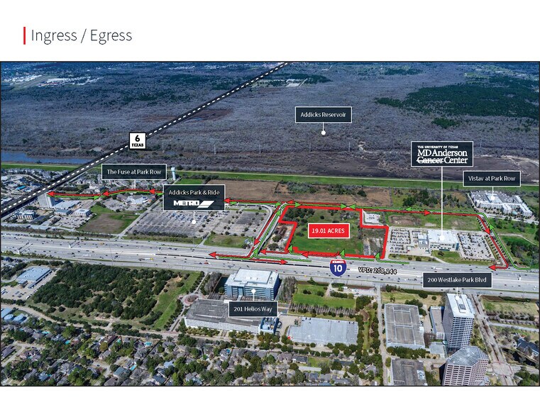 14000 Katy Fwy, Houston, TX à vendre - Aérien - Image 3 de 3