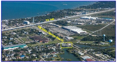 616-624 Marina Bay Dr, Kemah, TX - AÉRIEN  Vue de la carte - Image1