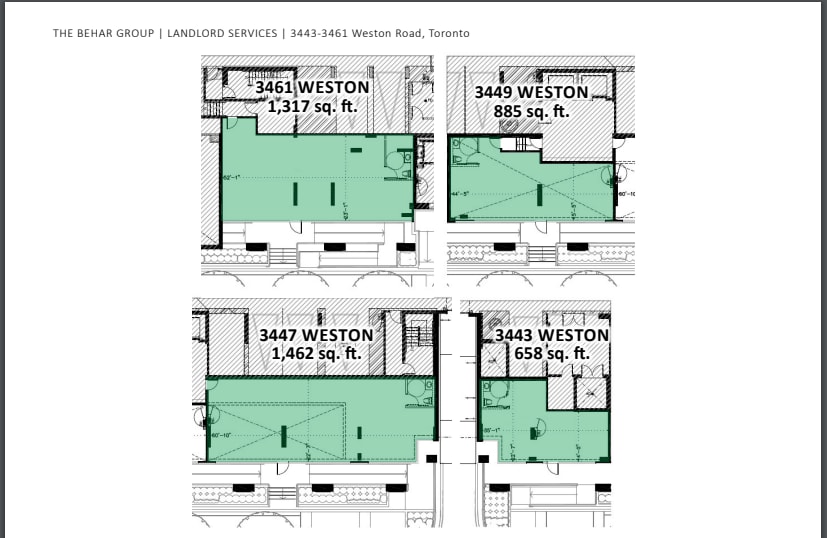 3439-3461 Weston Rd, Toronto, ON à louer Plan d’étage- Image 1 de 1