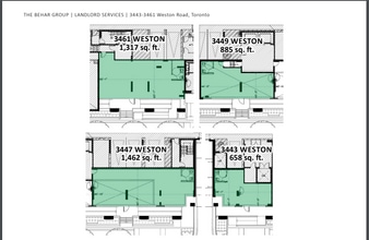 3439-3461 Weston Rd, Toronto, ON à louer Plan d’étage- Image 1 de 1