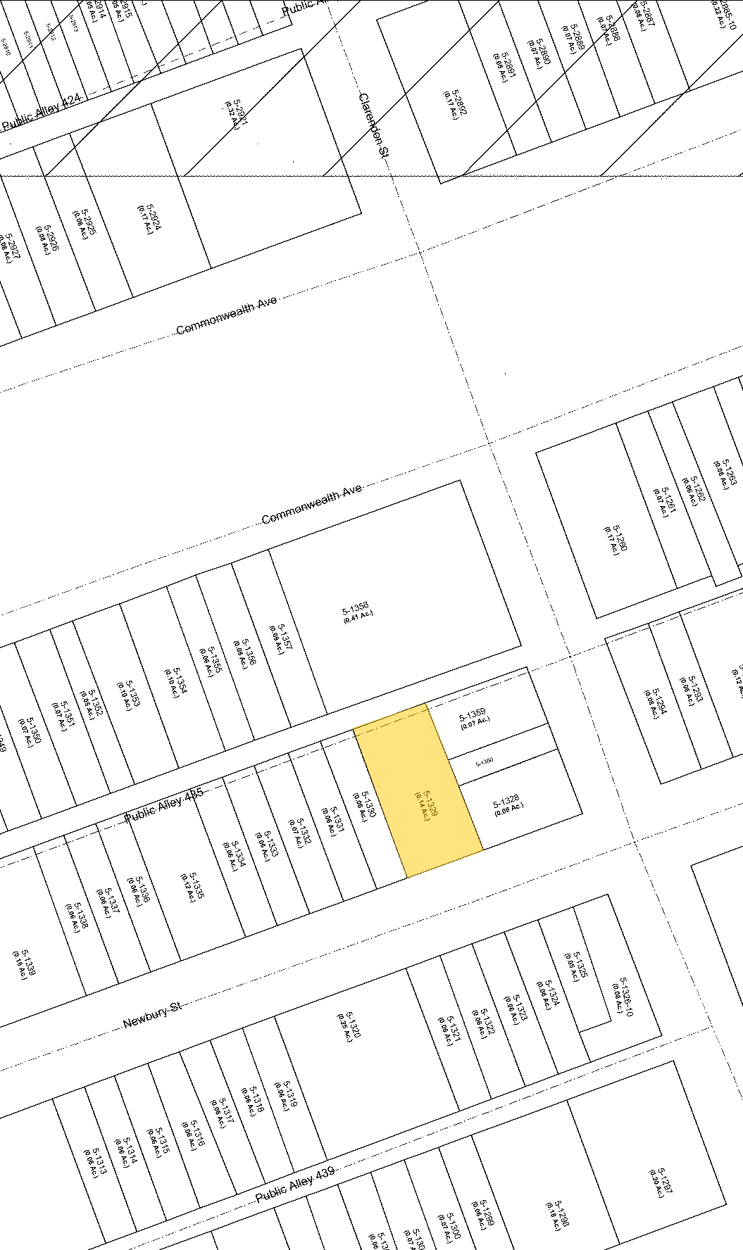 115 Newbury St, Boston, MA à vendre Plan cadastral- Image 1 de 1