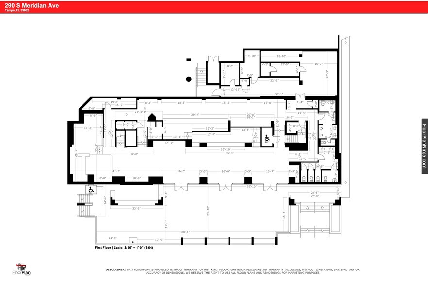290 S Meridian Ave, Tampa, FL à louer - Plan d’étage - Image 3 de 6