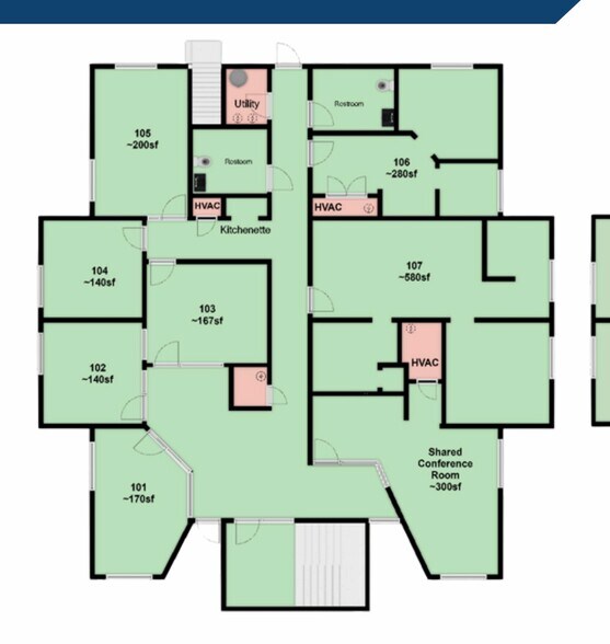 100A Central Ave, Goose Creek, SC à louer - Plan d’étage - Image 3 de 9