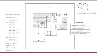 90 Eglinton Ave E, Toronto, ON for lease Floor Plan- Image 1 of 1