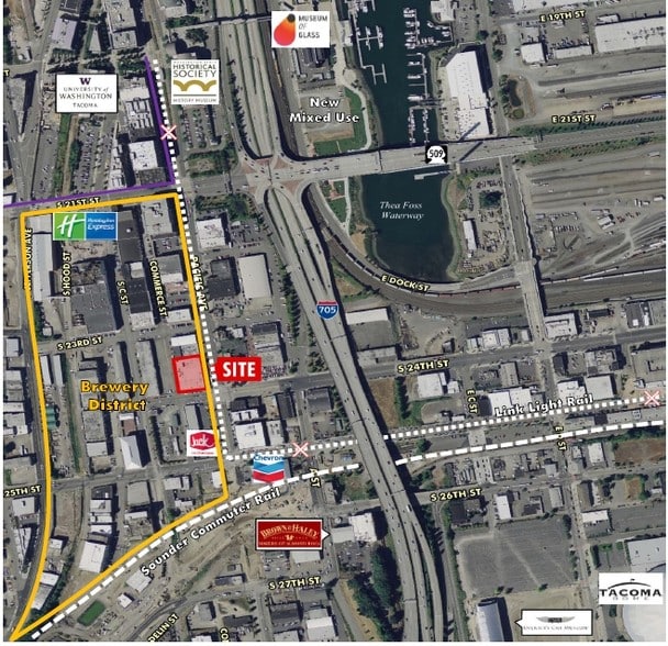 2320 Pacific Ave, Tacoma, WA for sale - Aerial - Image 2 of 6