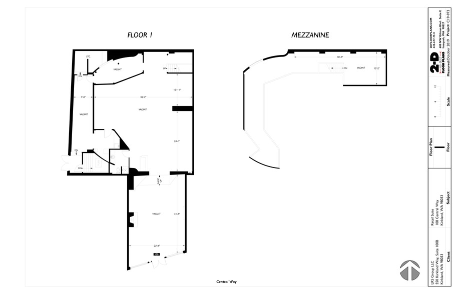 106-114 Central Way, Kirkland, WA for lease - Site Plan - Image 3 of 3