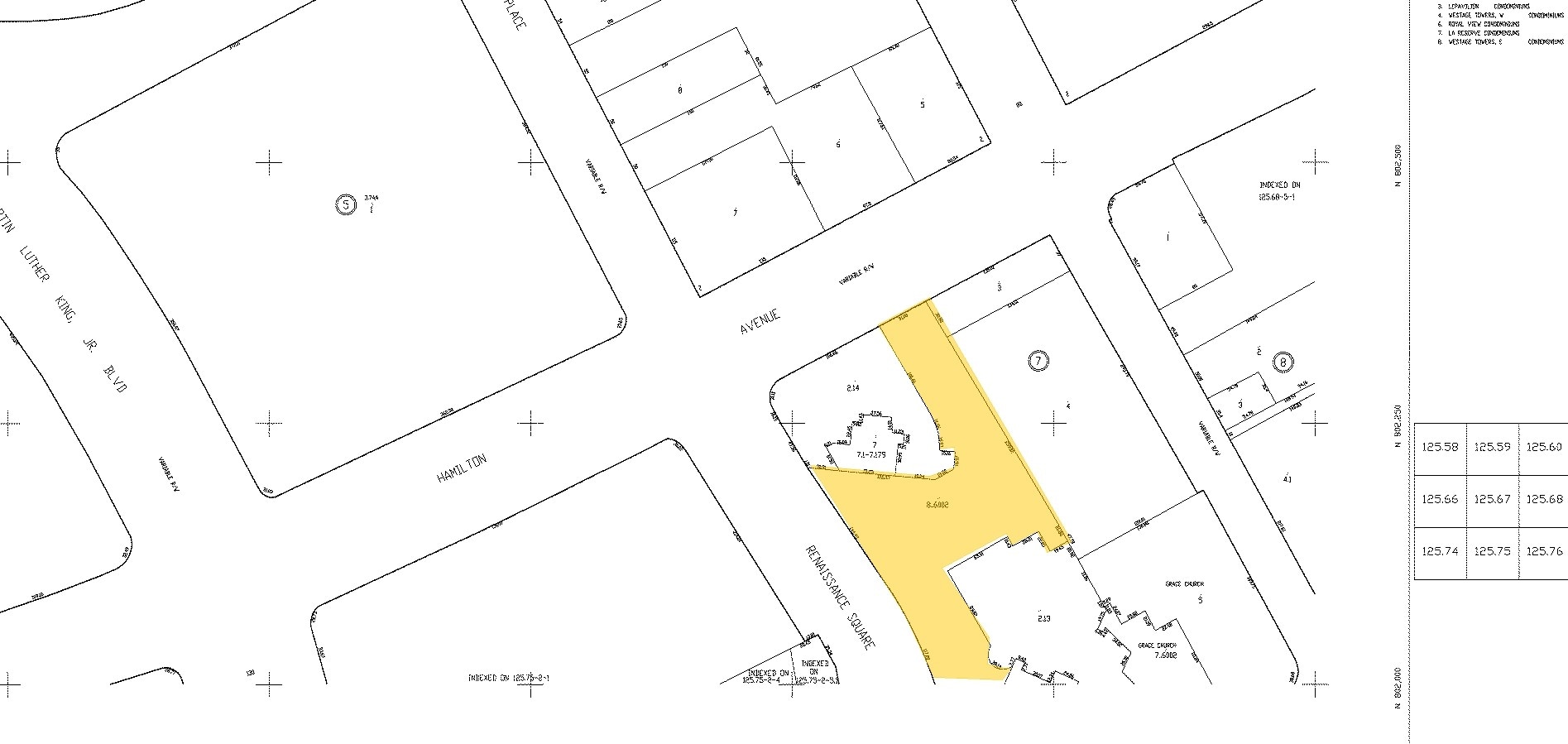 11 Renaissance Sq, White Plains, NY for sale Plat Map- Image 1 of 2