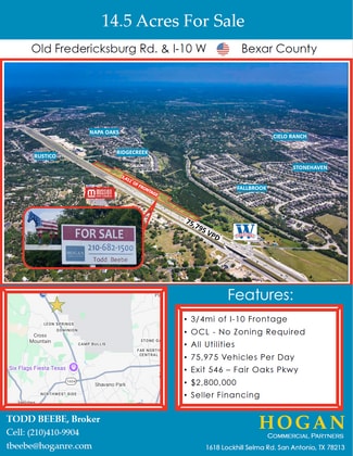Plus de détails pour 27260 Interstate 10 W, Boerne, TX - Terrain à vendre