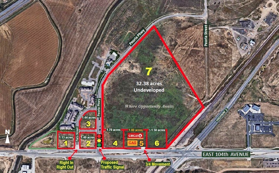 E 104th Ave & Peoria @ Peoria St, Commerce City, CO for sale - Primary Photo - Image 1 of 2