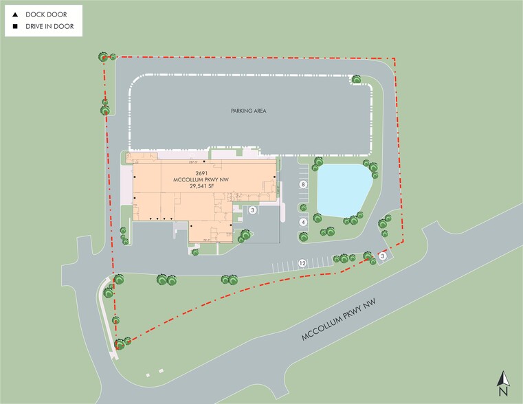 2687 McCollum Pky, Kennesaw, GA for lease - Site Plan - Image 2 of 2