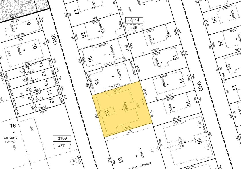 257 S 3rd Ave, Mount Vernon, NY à vendre - Plan cadastral - Image 2 de 5