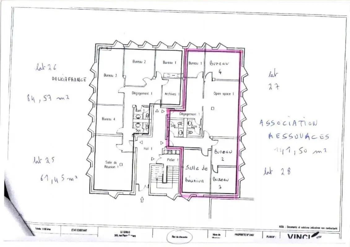 Office in Avignon for lease Floor Plan- Image 1 of 3