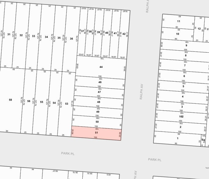 510 Ralph Ave, Brooklyn, NY à vendre - Plan cadastral - Image 1 de 1