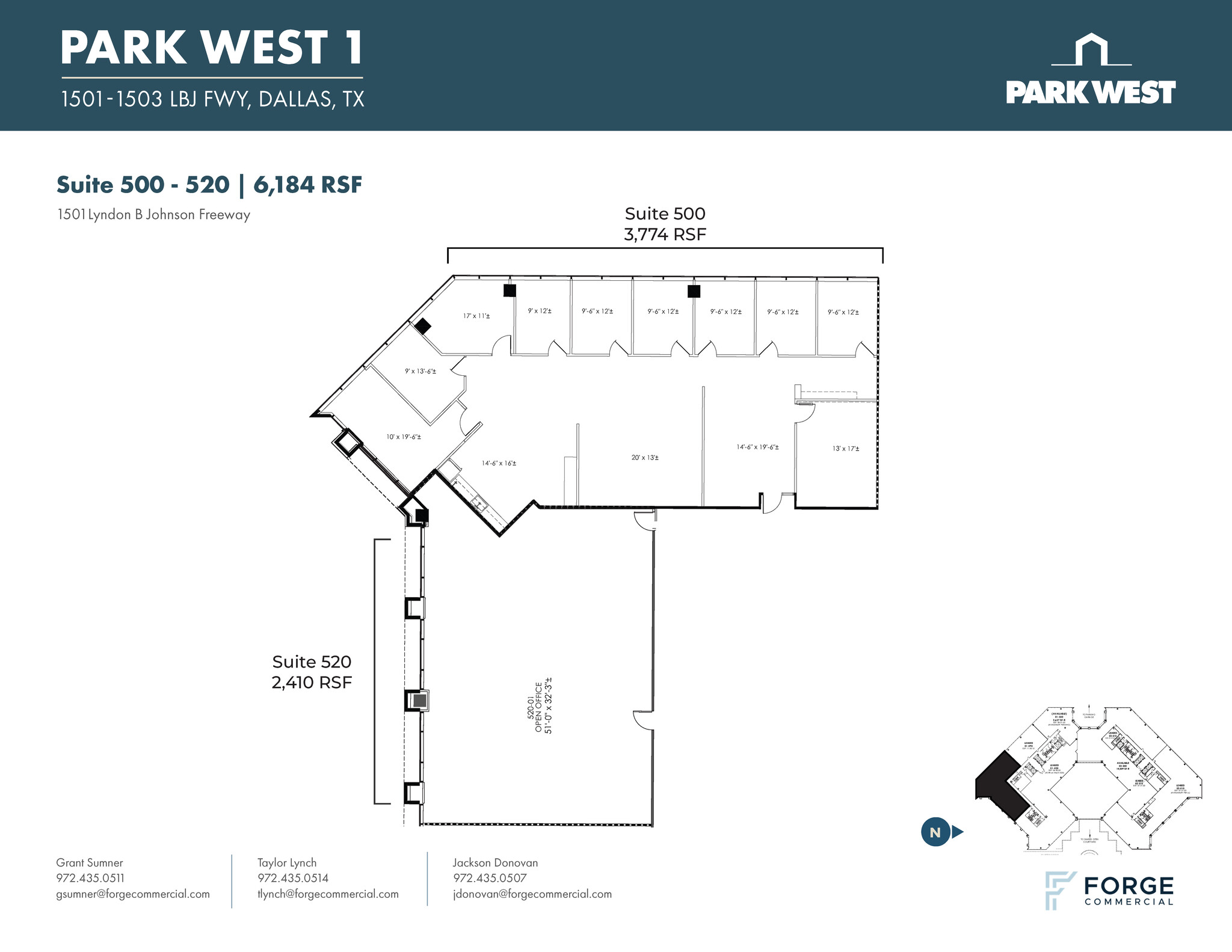 1501-1507 Lyndon B Johnson Fwy, Dallas, TX for lease Floor Plan- Image 1 of 2