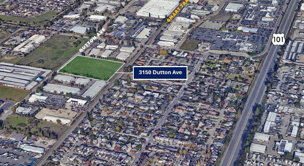 3150 Dutton Ave, Santa Rosa, CA à vendre - Aérien - Image 2 de 2